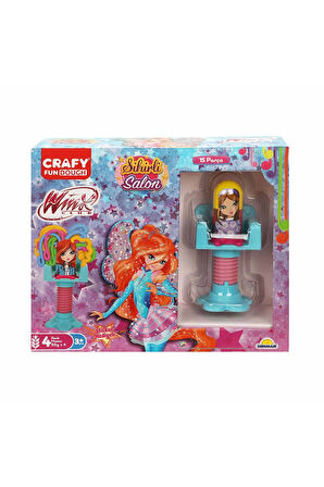 Kız Çocuk Oyuncak Erkek Çocuk Oyuncak Crafy Winx Sihirli Salon Oyun Hamur Seti 15 Parça Eğitici Oyun