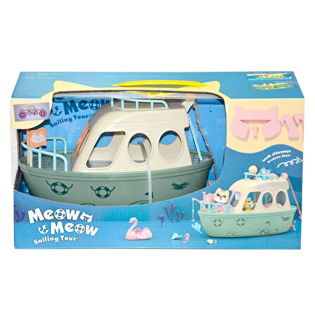 Kız Erkek Çocuk Oyuncak HY-089C3 Meow Meow Tekne -Ayatoys Kız Erkek Çocuk Eğitici