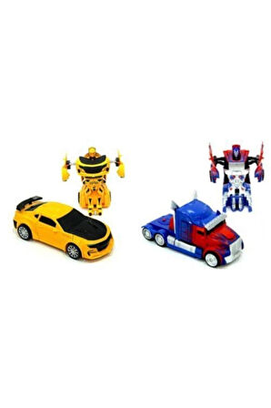 Eğitici Öğretici Çocuk Oyuncaklar Transformers Bumblebee Tır Optımus Prıme Ve Bumblebee