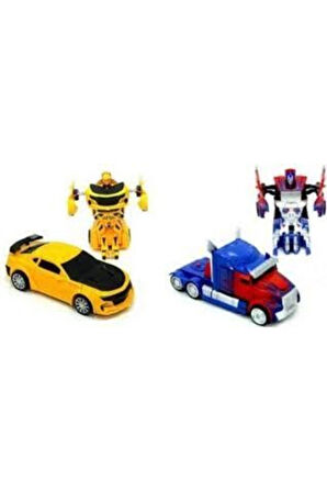 Eğitici Öğretici Çocuk Oyuncaklar Transformers Bumblebee Tır Optımus Prıme Ve Bumblebee