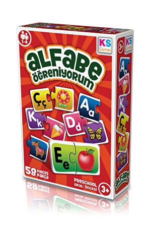 Kız Çocuk Oyuncak Erkek Çocuk Oyuncak KS Games Eğitici Oyunlar Alfabe Harf Eşleştirme Oyunu Eğitici