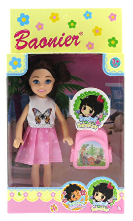 Eğlenceli Oyuncak Baonier Beyaz Kelebek Elbiseli Bebeğim Seyahatte Kız Erkek Çocuk Eğitici Eğitici