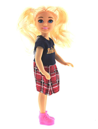 Öğretici Oyuncak Baonier Pitikareli Etekli 14cm Sarışın Tekli Kız Bebek Kız Erkek Çocuk Eğitici E