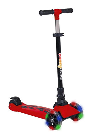 Kız Çocuk Oyuncak Erkek Çocuk Oyuncak WSC1-I WİNKY 5+ SCOOTER IŞIKLI KIRMIZI 90KG Eğitici Oyuncaklar