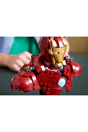 Kız Çocuk Oyuncak Erkek Çocuk Oyuncak 76327 Iron Man MK4 Büstü 436 parça +18 yaş Eğitici Oyuncaklar