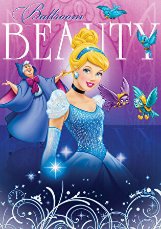 Eğlenceli Oyuncak KS Puzzle 50 Parça Cinderella Kız Erkek Çocuk Eğitici