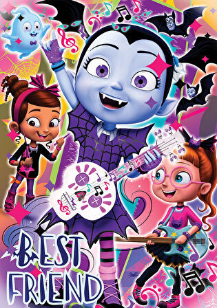 Kız Erkek Çocuk Oyuncak KS Puzzle 50 Parça Vampirina Kız Erkek Çocuk Eğitici