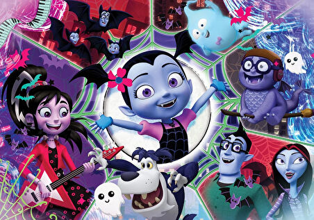 Eğitici Oyuncak KS Puzzle 100 Parça Vampirina Kız Erkek Çocuk Eğitici
