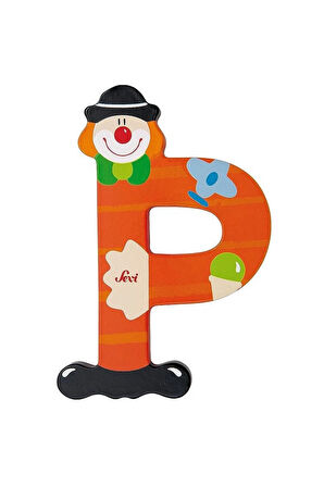 Kız Çocuk Oyuncak Erkek Çocuk Oyuncak Palyanço Ahşap Harf P Eğitici Oyuncaklar