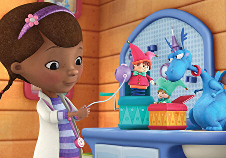 Kız Erkek Çocuk Oyuncak KS Puzzle 100 Parça Doc MCStuffins Kız Erkek Çocuk Eğitici