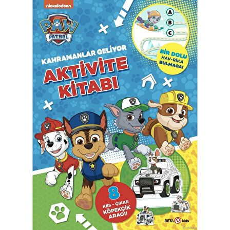 Eğlenceli Oyuncak Paw Patrol Araç Etkinlik Kitabı Kız Erkek Çocuk Eğitici