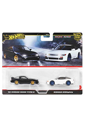Kız Çocuk Oyuncak Erkek Çocuk Oyuncak :64 Premium Car Culture 2'li 96 Nissan 180sx Type X Ve Nissan