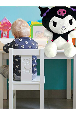 Eğitici Öğretici Çocuk Oyuncaklar Kuromi Peluş Oyuncak 30Cm Büyük