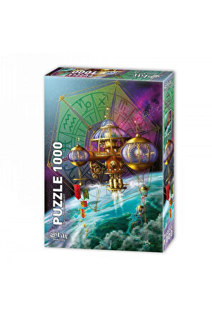 Kız Çocuk Oyuncak Erkek Çocuk Oyuncak 1100929 Zodyak Teleskop 1000 Parça Puzzle ,Star Eğitici Oyunca