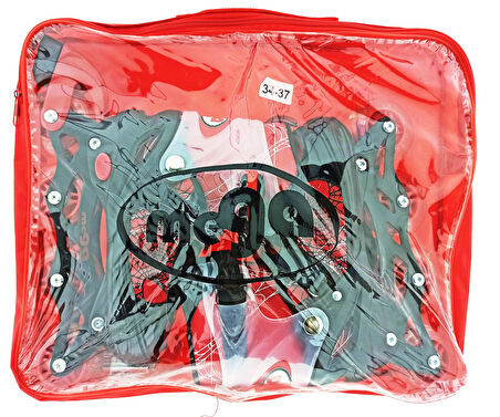 Kız Erkek Çocuk Oyuncak Mega Işıklı Kırmızı Örümcek Paten Kız Erkek Çocuk Eğitici