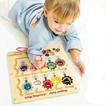 Eğlenceli Oyuncak Parmak ve Boncuk Matematiği Oyunu Kız Erkek Çocuk Eğitici