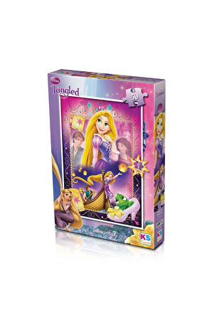 Kız Çocuk Oyuncak Erkek Çocuk Oyuncak TG 709 Puzzle 50 Parça/TANGLED PUZZLE Eğitici Oyuncaklar