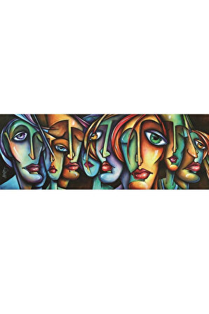 Kız Çocuk Oyuncak Erkek Çocuk Oyuncak 4446 Art Puzzle, Hüznü Paylaşanlar, 1000 Parça Panorama Puzzle