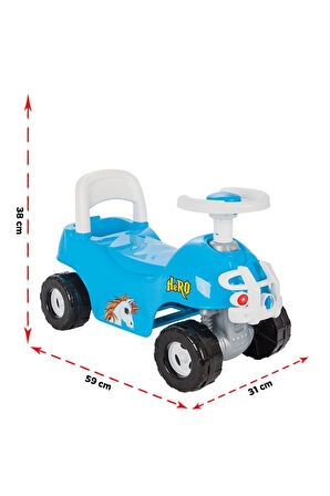 Kız Çocuk Oyuncak Erkek Çocuk Oyuncak 07 812 HERO ATV MAVİ Eğitici Oyuncaklar