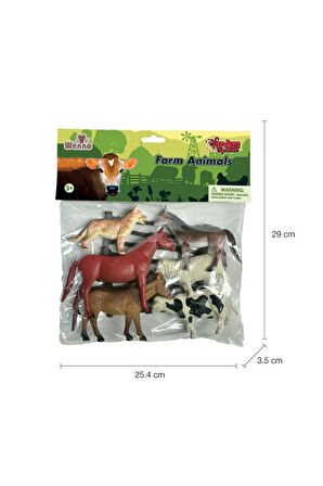 Kız Çocuk Oyuncak Erkek Çocuk Oyuncak 9115,9116,9117 Poşette 9 parça Hayvan Seti Eğitici Oyuncaklar