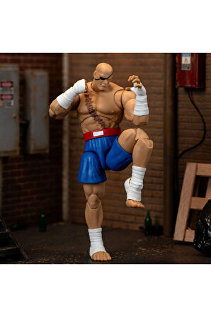 Kız Çocuk Oyuncak Erkek Çocuk Oyuncak 9335171314R00 Street Fighter II Sagat 7 5Figure Eğitici Oyunca