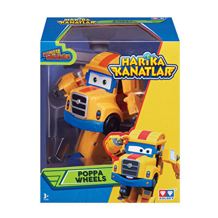 Öğretici Oyuncak Harika Kanatlar Araca Dönüşen Poppa Wheels Kız Erkek Çocuk Eğitici Eğitici Oyunc