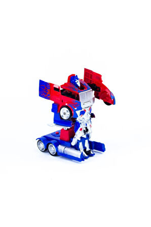 Eğitici Öğretici Çocuk Oyuncaklar Tek Tuşla Robota Dönüşen Transformers Optimus Çek Bırak Araba