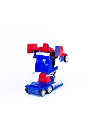 Eğitici Öğretici Çocuk Oyuncaklar Tek Tuşla Robota Dönüşen Transformers Optimus Çek Bırak Araba