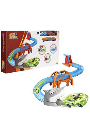Kız Çocuk Oyuncak Erkek Çocuk Oyuncak MXX PİST SET KÖPEK BALIĞI YARIŞ SETİ Eğitici Oyuncaklar