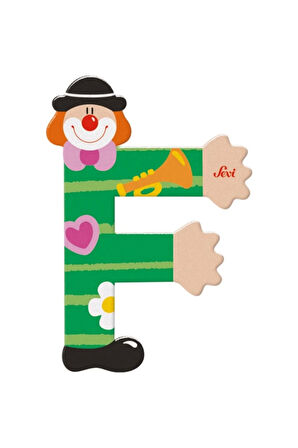 Kız Çocuk Oyuncak Erkek Çocuk Oyuncak Palyanço Ahşap Harf F Eğitici Oyuncaklar