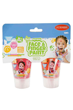 Kız Çocuk Oyuncak Erkek Çocuk Oyuncak 2in1 Doğal Yüz ve Parmak Boyası 2’li Eğitici Oyuncaklar