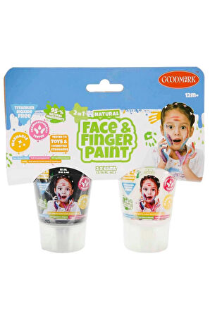 Kız Çocuk Oyuncak Erkek Çocuk Oyuncak 2in1 Doğal Yüz ve Parmak Boyası 2’li Eğitici Oyuncaklar