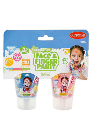 Kız Çocuk Oyuncak Erkek Çocuk Oyuncak 2in1 Doğal Yüz ve Parmak Boyası 2’li Eğitici Oyuncaklar