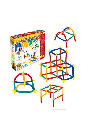 Kız Çocuk Oyuncak Erkek Çocuk Oyuncak 03461 Dede, Süper Bambu Çubukları 200 Parça Eğitici Oyuncaklar