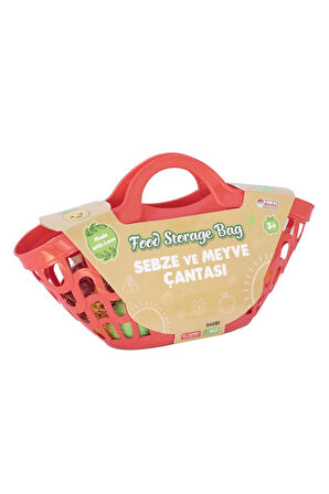 Kız Çocuk Oyuncak Erkek Çocuk Oyuncak 04081 SEBZE MEYVE ÇANTASI Eğitici Oyuncaklar