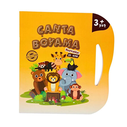 Eğlenceli Oyuncak Çanta Kitap Boyama Kitabı Meyve ve Sebzeler Kız Erkek Çocuk Eğitici Eğitici Oyun