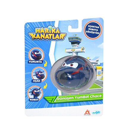 Kız Erkek Çocuk Oyuncak 20563 Harika Kanatlar Dönüşen Yumbot Ajan Chace Kız Erkek Çocuk Eğitici Eğitici