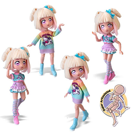 Eğitici Oyuncak Hello Kitty Manga Bebek ve Scooter Kız Erkek Çocuk Eğitici