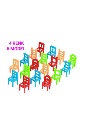 Eğitici Öğretici Çocuk Oyuncaklar Eğitici Sandalye Denge Oyunu