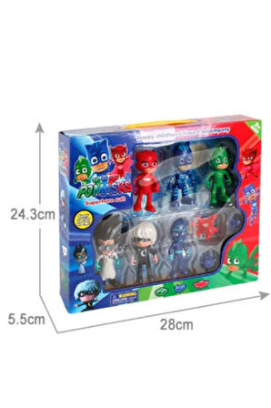 Eğitici Öğretici Çocuk Oyuncaklar 6lı -pj Masks - Pjamaskeliler Figür-kutulu Set
