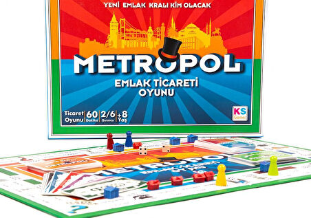 Eğitici Oyuncak Ks Games Metropol Emlak Ticaret Oyunu Kız Erkek Çocuk Eğitici