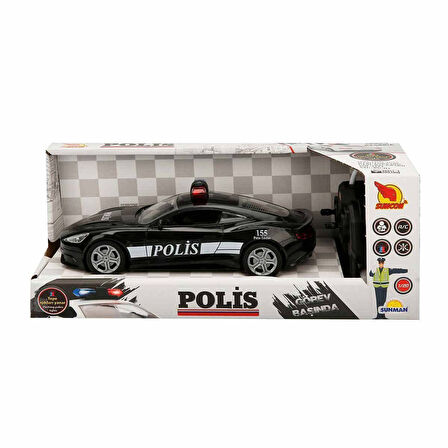 Kız Erkek Çocuk Oyuncak 20357 Uzaktan Kumandalı Suncon Işıklı Polis Arabası 21cm Kız Erkek Çocuk Eğitici