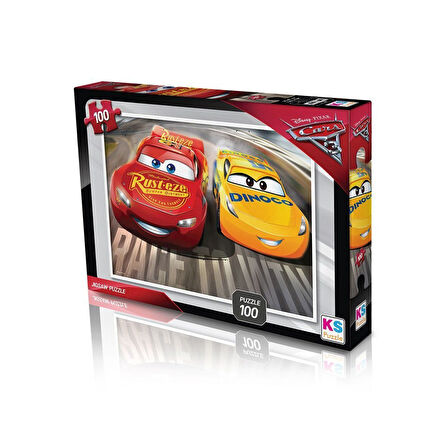 Eğitici Oyuncak CR714 KS, Cars / 100 Parça Puzzle Kız Erkek Çocuk Eğitici