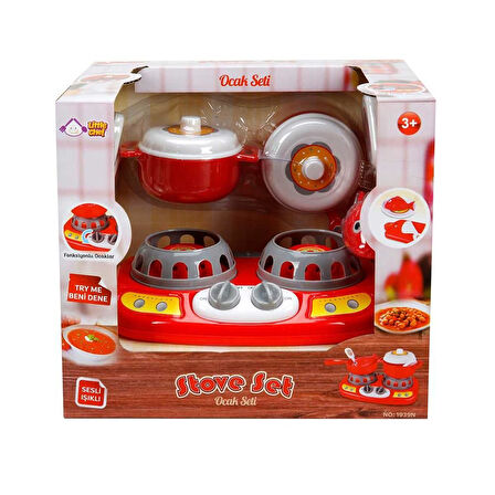 Eğlenceli Oyuncak S00001333 EV ALETİ OCAK SET SES/IŞIK-SUN Kız Erkek Çocuk Eğitici