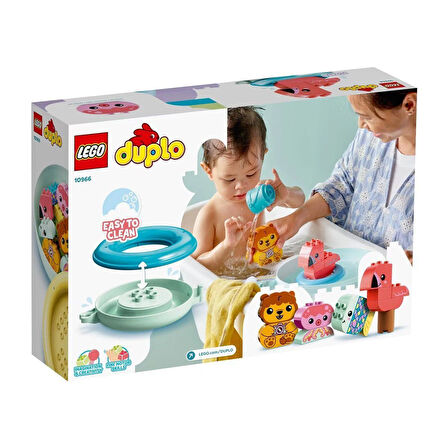 Eğlenceli Oyuncak 10966 LEGO® Duplo® Banyo Zamanı Eğlencesi: Yüzen Hayvan Adası, 20 parça, +1,5 yaş Kız Erkek Çocuk Oy