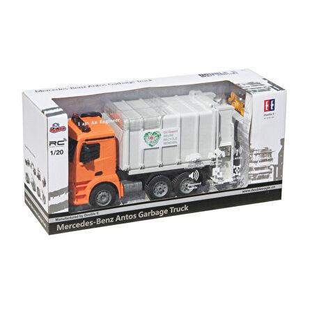 Eğitici Oyuncak E560-003 Kumandalı Şarjlı Çöp Kamyonu 1:20 Kız Erkek Çocuk Eğitici Eğitici Oyunc