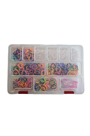 Eğitici Öğretici Çocuk Oyuncaklar Dıy Bileklik Yapım Yapma Seti Kutulu 620 Parça