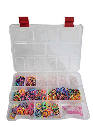 Eğitici Öğretici Çocuk Oyuncaklar Dıy Bileklik Yapım Yapma Seti Kutulu 620 Parça