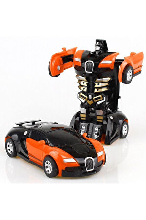 Eğitici Öğretici Çocuk Oyuncaklar Robota Dönüşen Bugatti Model Araba 1Adet