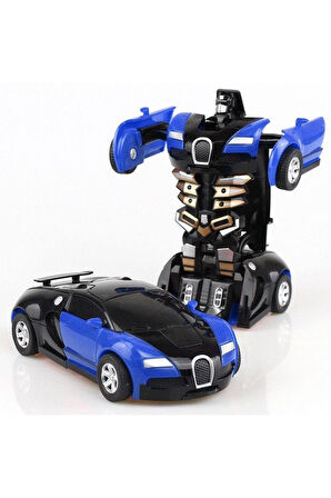 Eğitici Öğretici Çocuk Oyuncaklar Robota Dönüşen Bugatti Model Araba 1Adet